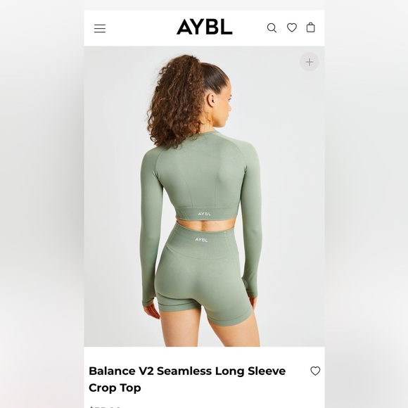 Aybl seamless workout top in a size small - Picture 4 of 4